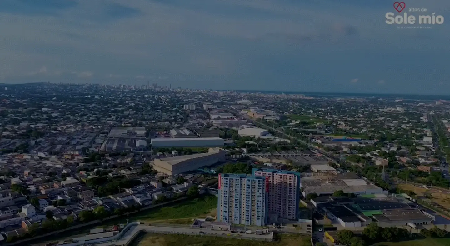 Altos de Sole Mío — Vista aérea del proyecto